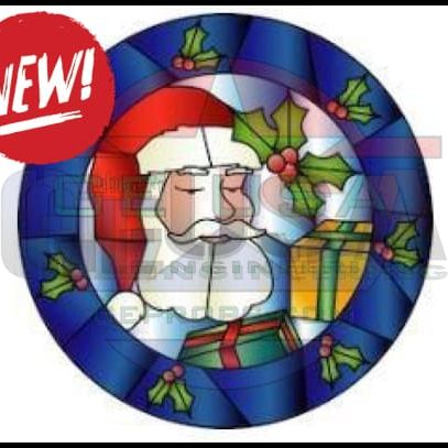 G-SkinZ Shape Shifter - Stained Glass Holly Santa - Pixel