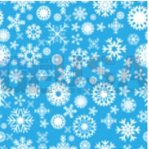 G-SkinZ Square Peg - Blue White Snowflake - Pixel Props