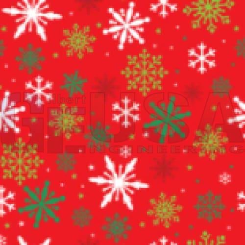 G-SkinZ Square Peg - Red Green White Snowflake - Pixel Props