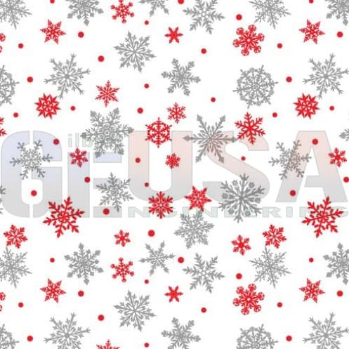 G-SkinZ Square Peg - Silver Red Snowflake - Pixel Props