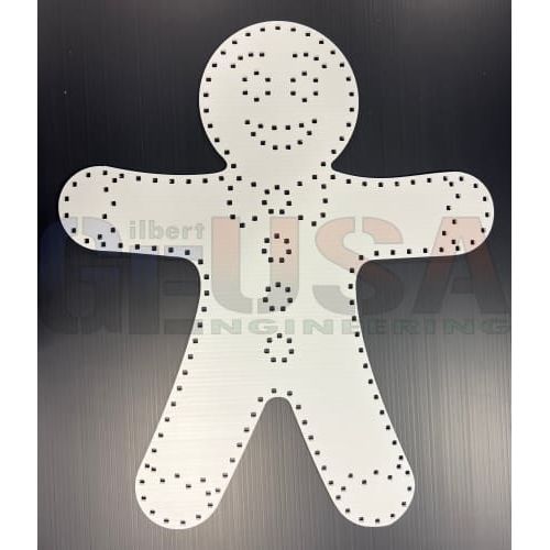 Gingerbread Boy - White / Wiring Diagram -No - Pixel Props