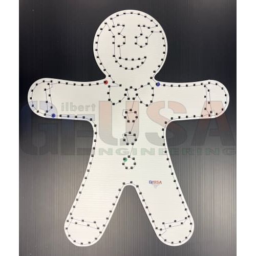 Gingerbread Boy - White / Wiring Diagram -Yes - Pixel Props