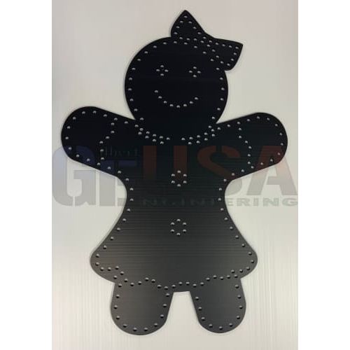 Gingerbread Girl - Black / Wiring Diagram -No - Pixel Props