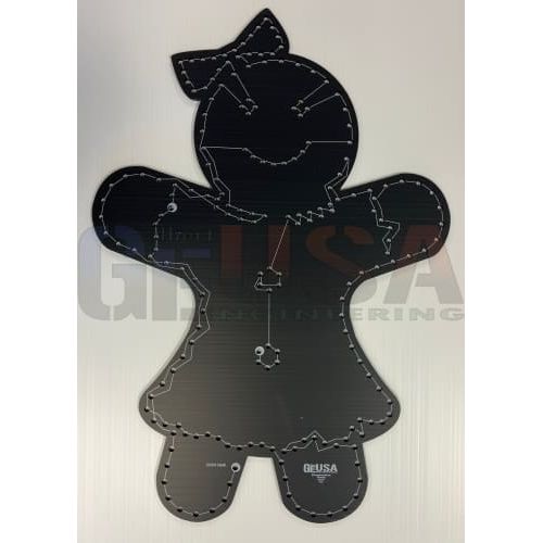 Gingerbread Girl - Black / Wiring Diagram -Yes - Pixel Props