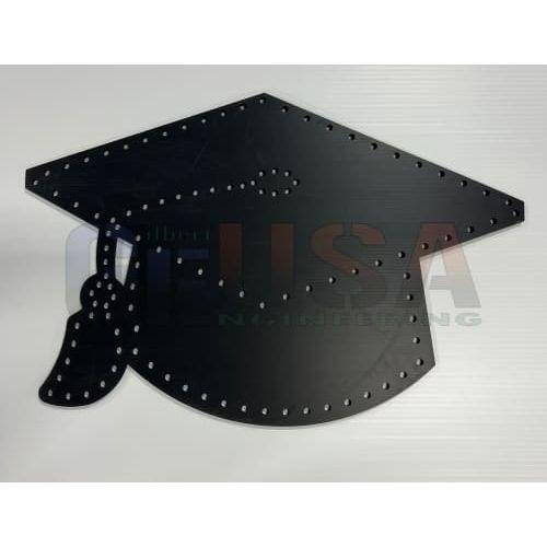 Graduation Cap - Black / Pixels / Without Matrix - Pixel
