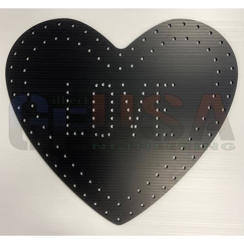 Hearts - Black / Pixels / Medium - LOVE - Pixel Props