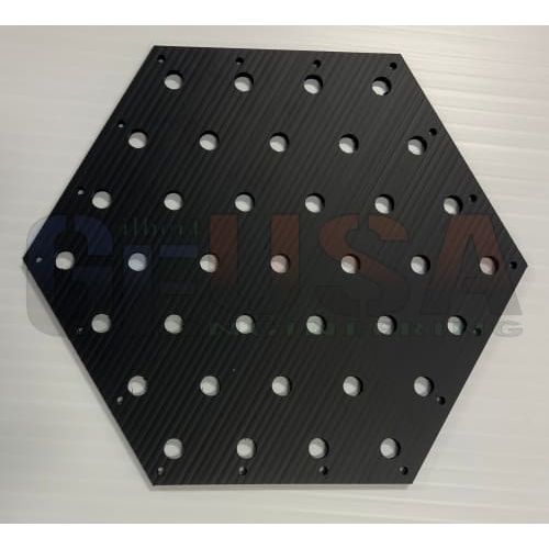 Hexagon Panel - Black / 6mm / Medium - Pixel Props