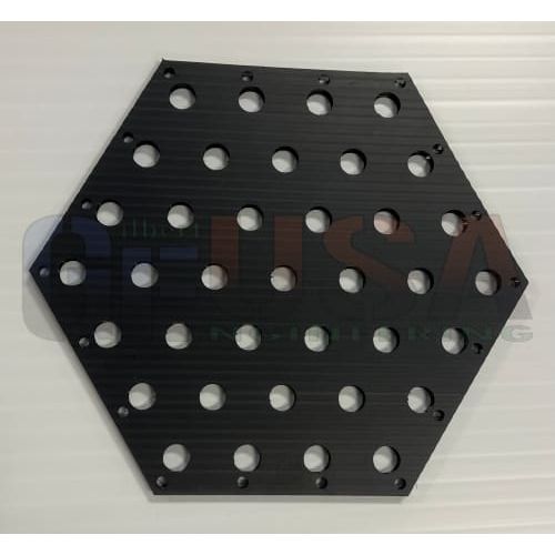 Hexagon Panel - Black / 6mm / Small - Pixel Props