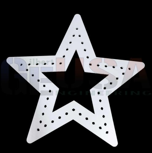 Hollow Stars - Small / White Pixel Props