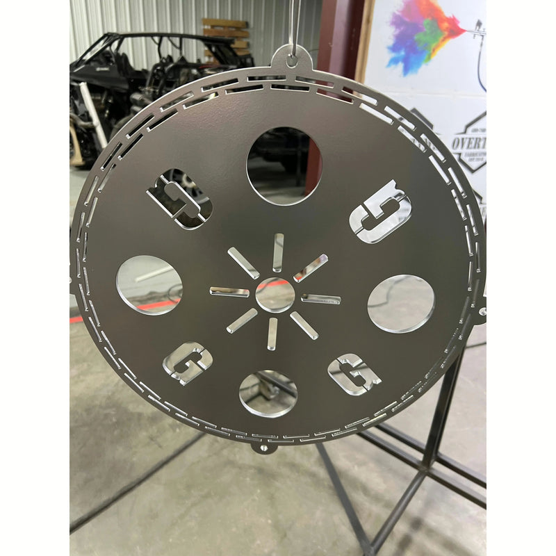 Vibrant Steel Tree Toppers in Voodoo Blue & Emerald Green