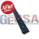 Black metal bar with four evenly spaced holes from sasquatch modular megatree pole for holiday light shows