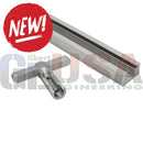 Silver metal t-handle pixel pushing jig with cylindrical shaft from mattos designs for effortless pixel installation