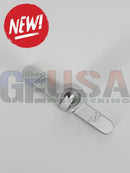 Silver metallic pixel pushing jig gear with central bolt and engraved m logo from mattos designs pushing jig set