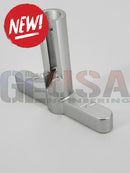 Silver metallic pixel pushing jig with engraved markings and cylindrical handle from mattos designs pushing jig set