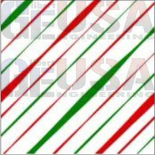 IMPRESSION Arches 4ft - Single Pixels / Red Green Abstract /