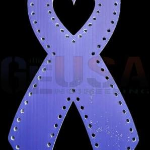 IMPRESSION Cancer Ribbons - Blue / Small / Pixels - Pixel