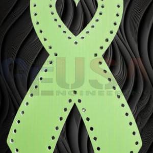 IMPRESSION Cancer Ribbons - Green / Small / Pixels - Pixel