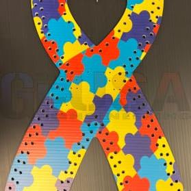 IMPRESSION Cancer Ribbons - Multi Puzzle / Large / Pixels