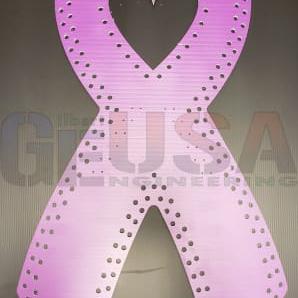 IMPRESSION Cancer Ribbons - Purple / Large / Pixels - Pixel