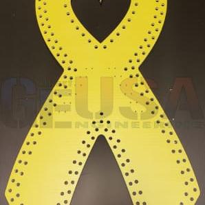 IMPRESSION Cancer Ribbons - Yellow / Large / Pixels - Pixel