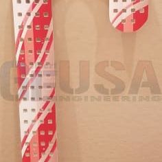 IMPRESSION Candy Cane - 3’ Right Hook / Red/White