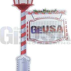 IMPRESSION Christmas Lamp Post Sign - Wiring Diagram