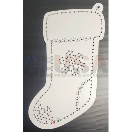Christmas Stockings - Snowflake / White / Wiring Diagram -