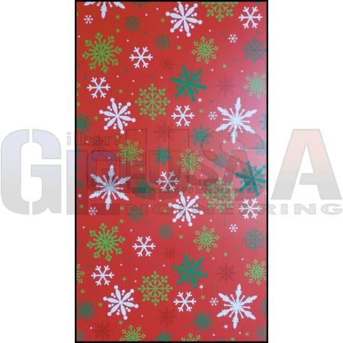 IMPRESSION Column Matrix 399 - Red Green White Snowflakes