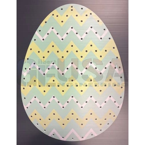 IMPRESSION Easter Eggs - Green Zig Zag / Pixels - Pixel