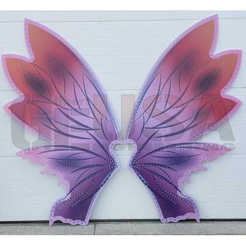 IMPRESSION Fairy Wings - Large / Pink/Purple / Pixels - 