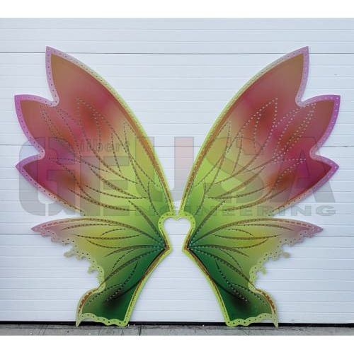 IMPRESSION Fairy Wings - Large / Pink/Yellow / Pixels - 