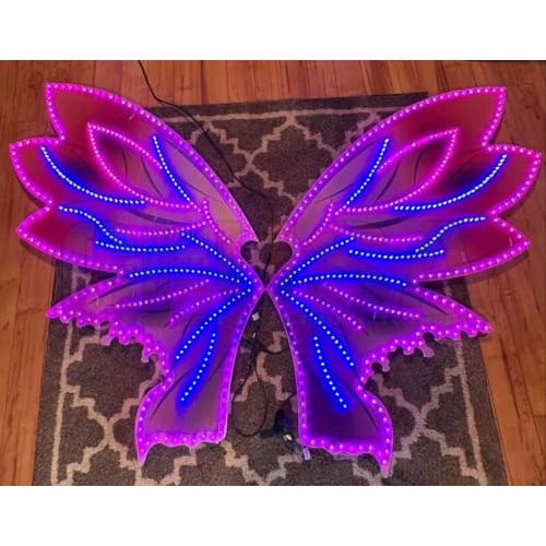 IMPRESSION Fairy Wings - Small / Pink/Purple / Mini Lights -
