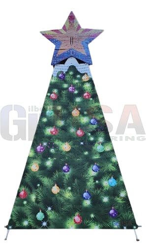 IMPRESSION Flat Mega Trees - 10 Ft / Tree Print Ornaments