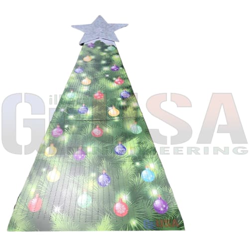 IMPRESSION Flat Mega Trees - 16 Ft / Tree Print Ornaments