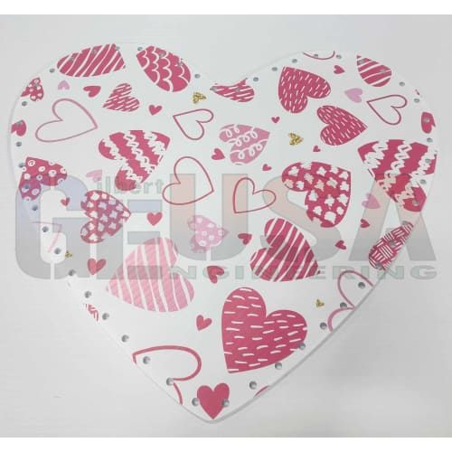 IMPRESSION Hearts - Small - Outline Only / Pink Hearts /