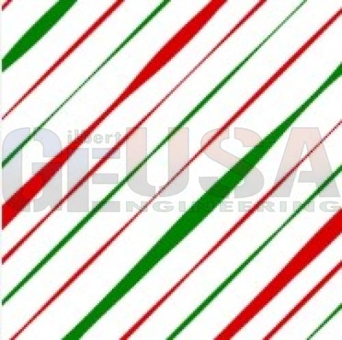 IMPRESSION HOPE - Red Green White Abstract / Wiring Diagram