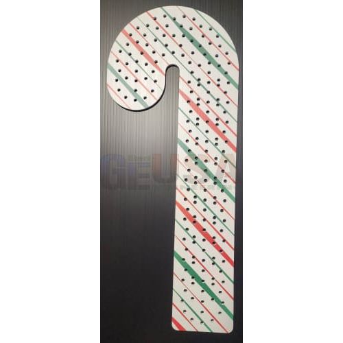 IMPRESSION Insane Canes - Red Green Abstract / Small Left