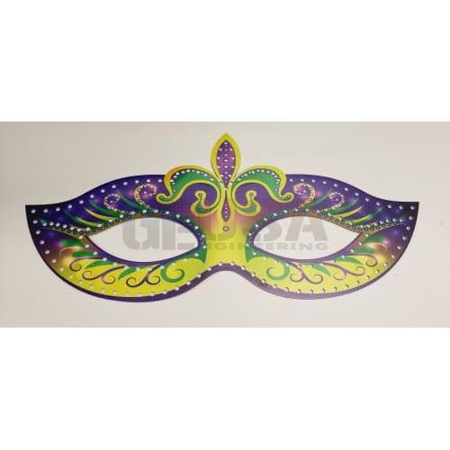 Impression Mardi Gras Masks With Fleur De Lis Pixel Props