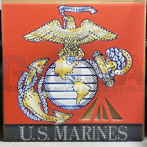 IMPRESSION Marines Sign - Pixel Props