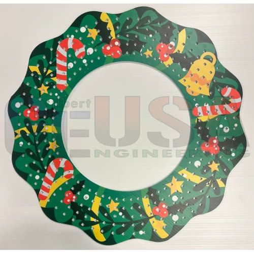 IMPRESSION Mega Wreath 320 - Candy Cane with Bell - Pixel