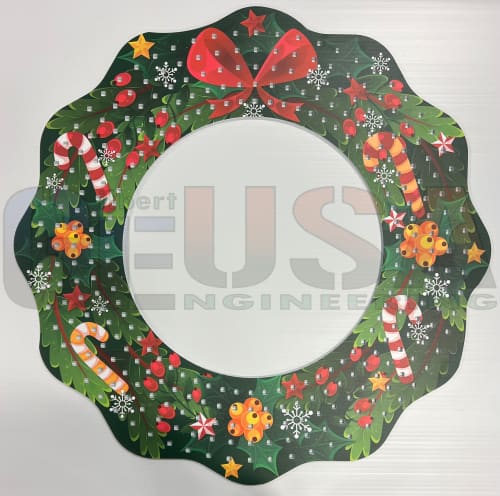 IMPRESSION Mega Wreath 320 - Candy Cane with Bow - Pixel