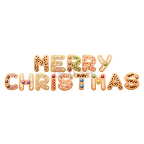 IMPRESSION MERRY CHRISTMAS in Cookie Letters - Gilbert Engineering USA