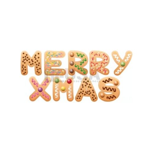 Impression Merry Christmas/merry Xmas/feliz Navidad In Cookie Letters Sugar Merry Xmas Pixel Props