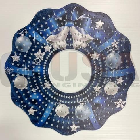 IMPRESSION Mother all Wreaths - Baby / Blue White - Pixel