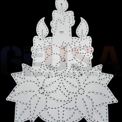 IMPRESSION Poinsettia - Candle Cluster - Pixel Props