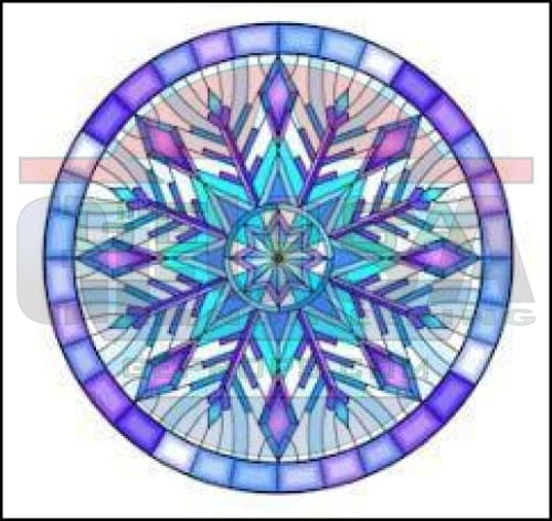 IMPRESSION Click Click Boom - Stained Glass Snowflake 3