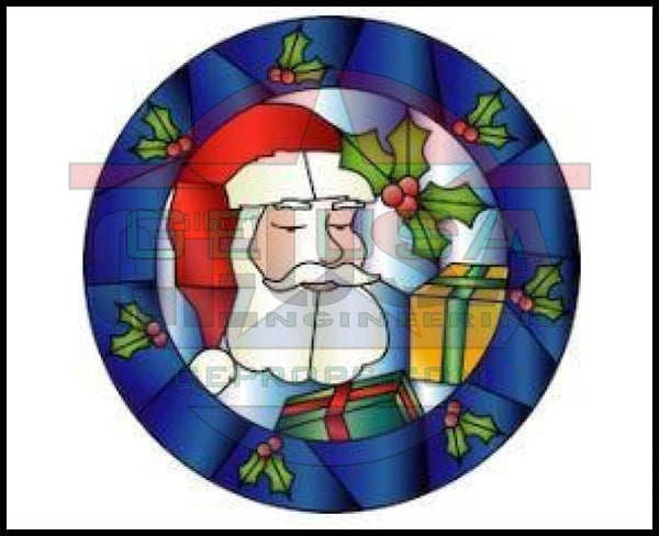 G-SkinZ Shape Shifter - Stained Glass Holly Santa - Pixel