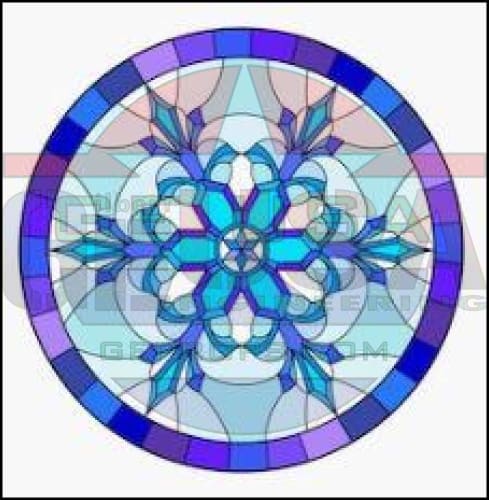 G-SkinZ Grand Illusion - Stained Glass Snowflake 1 / Grand