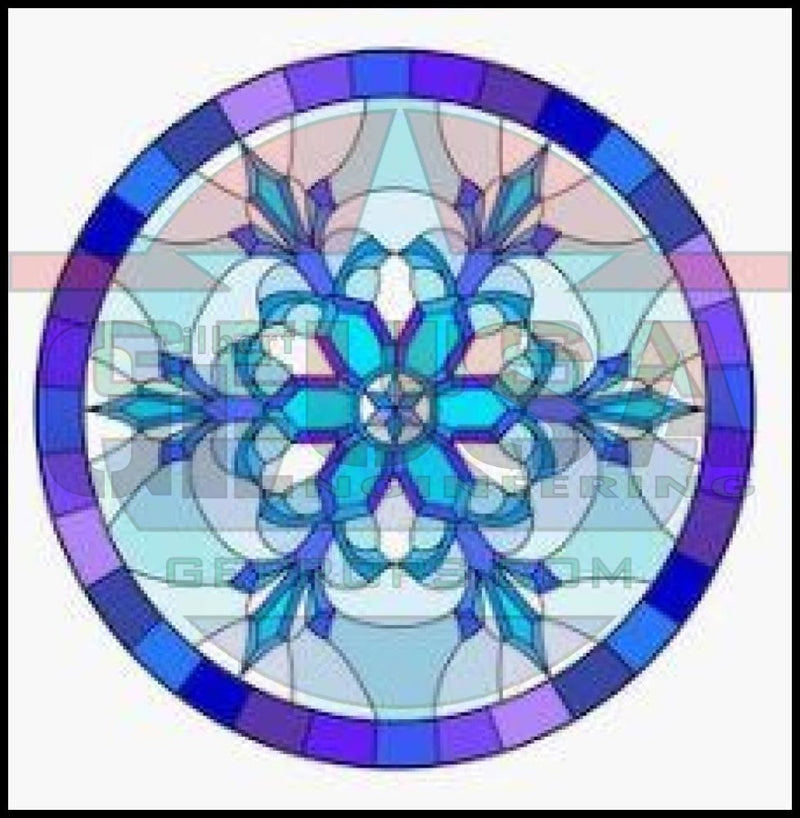 G-SkinZ Shape Shifter - Stained Glass Snowflake 1 - Pixel