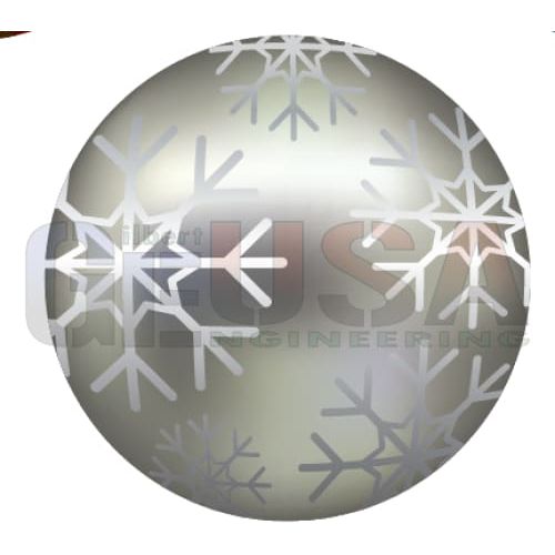 IMPRESSION Rosa Grande - Silver Snowflake / No - Pixel Props